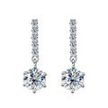 European American Geometric Drop Earrings, Round And Bar Design Luxury Fashion Jewelry view 2