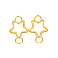 Zinc Alloy Hollow Star Jewelry Findings Accessories for DIY Jewelry Making view 3