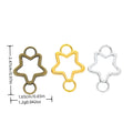 Zinc Alloy Hollow Star Jewelry Findings Accessories for DIY Jewelry Making view 1