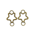 Zinc Alloy Hollow Star Jewelry Findings Accessories for DIY Jewelry Making view 2