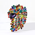 Alloy Rhinestone Crystal Brooch Pin For Elegant Women's Clothing view 2