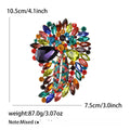 Alloy Rhinestone Crystal Brooch Pin For Elegant Women's Clothing view 5