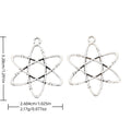 Antique Silver Zinc Alloy Molecule Hexagram Charm Pendant for DIY Necklace Bracelet Jewelry Making view 1