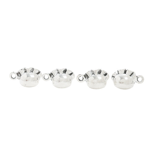 Antique Silver Zinc Alloy Dumpling Charm Pendant for DIY Necklace Bracelet Jewelry Making