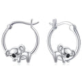 Cute Koala Enamel Earrings For Women, Delicate Daily Wear Fashion Animal Jewelry view 1