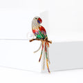 Alloy Rhinestone Parrot Brooch Pin For Suits And Coats – Multicolor view 2