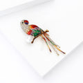 Alloy Rhinestone Parrot Brooch Pin For Suits And Coats – Multicolor view 4