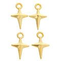 Zinc Alloy Four Point Star Charm Pendant No.061527 for DIY Necklace Bracelet Jewelry Making view 2