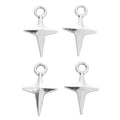 Zinc Alloy Four Point Star Charm Pendant No.061527 for DIY Necklace Bracelet Jewelry Making view 3