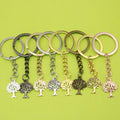Zinc Alloy Tree Of Life Keychain For Bag Charm Gift view 1