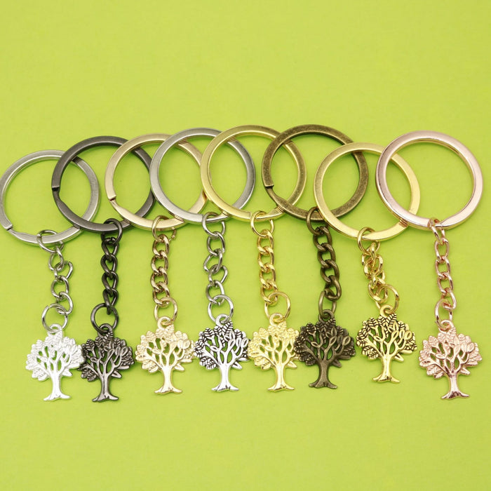 Zinc Alloy Tree Of Life Keychain For Bag Charm Gift