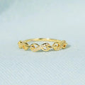 European Minimalist Ubi Moss Ring, Elegant French Light Luxury Fashion Finger Jewelry view 3