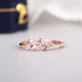Elegant Leaf Shape Ring For Women, Niche Daily Wear Fashion Jewelry For view 3