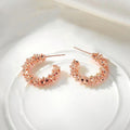 Glossy Irregular Geometric Earrings For Women, Niche Statement Evening Dress Accessories view 8