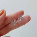 Korean Style Butterfly Bow Stud Earrings For Women, Sweet Elegant Daily Fashion Jewelry view 2
