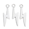 Zinc Alloy Lightning Bolt Charm Pendant No.453552 for DIY Necklace Bracelet Jewelry Making view 2