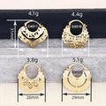 Korean Style Hollow Floral Ear Cuff Earrings For Women, Ethnic Middle East Fashion Jewelry view 4