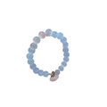 Cat Eye Stone Black Agate Chalcedony Beaded Bangle With Safety Lock Charm Fresh Chinese Style view 5
