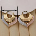 New Middle East Style Heart Multicolor Oil Painted Ear Cuffs Elegant Fresh Fashion Jewelry Earrings view 4