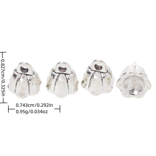 Antique Silver Zinc Alloy Flower Charm Pendant No.405766 for DIY Necklace Bracelet Jewelry Making