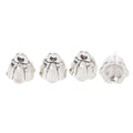 Antique Silver Zinc Alloy Flower Charm Pendant No.405766 for DIY Necklace Bracelet Jewelry Making view 2
