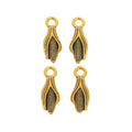 Zinc Alloy Corn Charm Pendant for DIY Necklace Bracelet Jewelry Making view 2