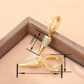 Geometric Designer Metal Earrings, Niche Fashion Statement Jewelry For Evening Dress Styling view 4