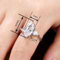 Futuristic Marquise Geometric Statement Ring For Women, Triangle Design Fashion Jewelry view 4