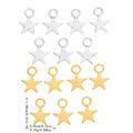 Zinc Alloy Five Point Star Charm Pendant No.608757 for DIY Necklace Bracelet Jewelry Making view 1
