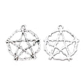Antique Silver Zinc Alloy Five Point Star Charm Pendant for DIY Necklace Bracelet Jewelry Making view 2