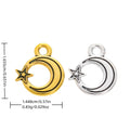 Zinc Alloy Moon Star Charm Pendant for DIY Necklace Bracelet Jewelry Making view 1