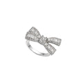 Zircon Bowknot Open Ring Light Luxury Jewelry For Women view 5