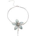Sweet Forest Style Fabric Flower Tassel Butterfly Choker Necklace For Women view 5
