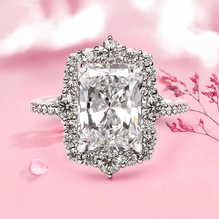 Princess Light Luxury Exaggerated Geometric Court Style Fashion Ring For Women