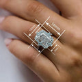 Princess Light Luxury Exaggerated Geometric Court Style Fashion Ring For Women view 4