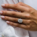 Princess Light Luxury Exaggerated Geometric Court Style Fashion Ring For Women view 3