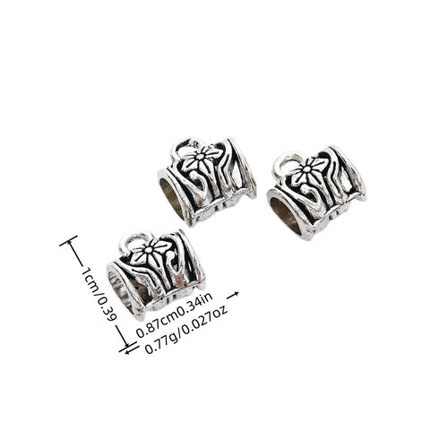 Vintage Alloy Three-Way Large Hole Beads For DIY Bracelet Jewelry Accessories
