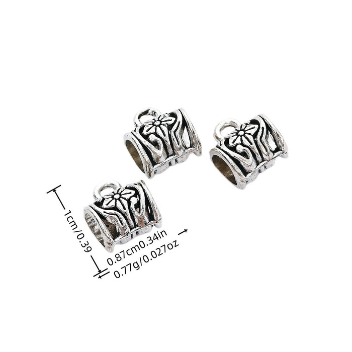 Vintage Alloy Three-Way Large Hole Beads For DIY Bracelet Jewelry Accessories