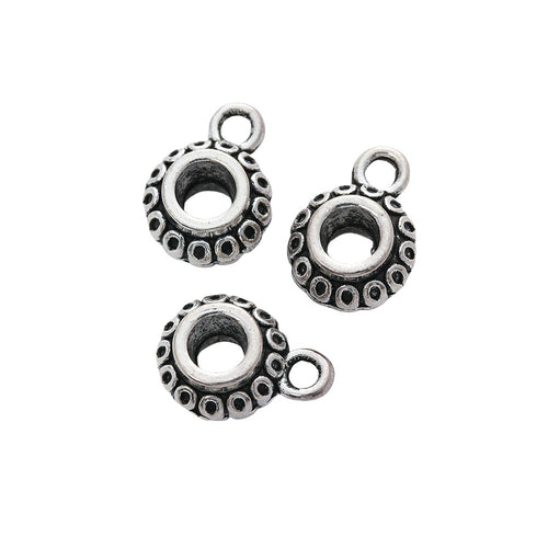 DIY Vintage Alloy Large Hole Three-Way Beads For Bracelet Jewelry Accessories