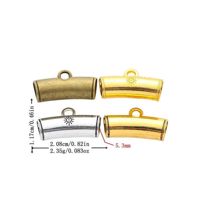 DIY Vintage Alloy Jewelry Accessory Large Hole Bracelet Beads Three-Way Connector Beads