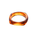Multicolor Irregular Acrylic Resin Bangle For Women Minimalist Geometric Statement Jewelry view 5