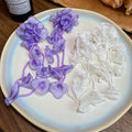Chiffon Flower Seed Bead Tassel Drop Earrings Beach Vacation Style Fabric Floral Ear Jewelry view 2