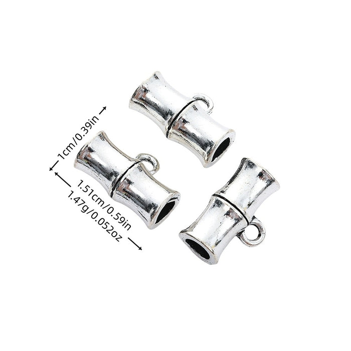 Vintage Alloy Large Hole Three Way Bead For DIY Bracelet Jewelry Accessories Findings