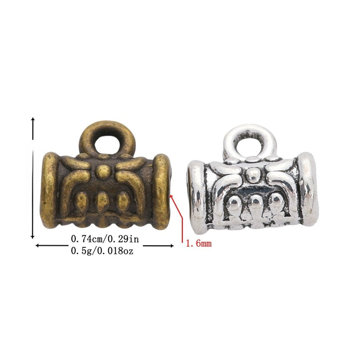 Vintage Alloy Three Way Large Hole Beads For DIY European Bracelet Necklace Jewelry Accessories