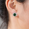 Women's Light Luxury Stud Earrings, Sparkling Banquet Jewelry With Elegant High End Style view 3