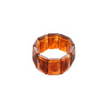 Colorful Marbled Acrylic Elastic Bangle For Women Minimalist Geometric Square Light Luxury Jewelry view 5