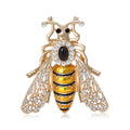 Alloy Rhinestone Bee Brooch Fashion Women Clothing Lapel Pin view 1