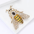 Alloy Rhinestone Bee Brooch Fashion Women Clothing Lapel Pin view 4