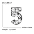 Alloy Pearl Number Brooch For Fashion Clothing And Accessories view 6