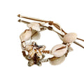 Shell Star Natural Stone Ceramic Pearl Bangle Geometric Beach Vacation Style Jewelry view 5